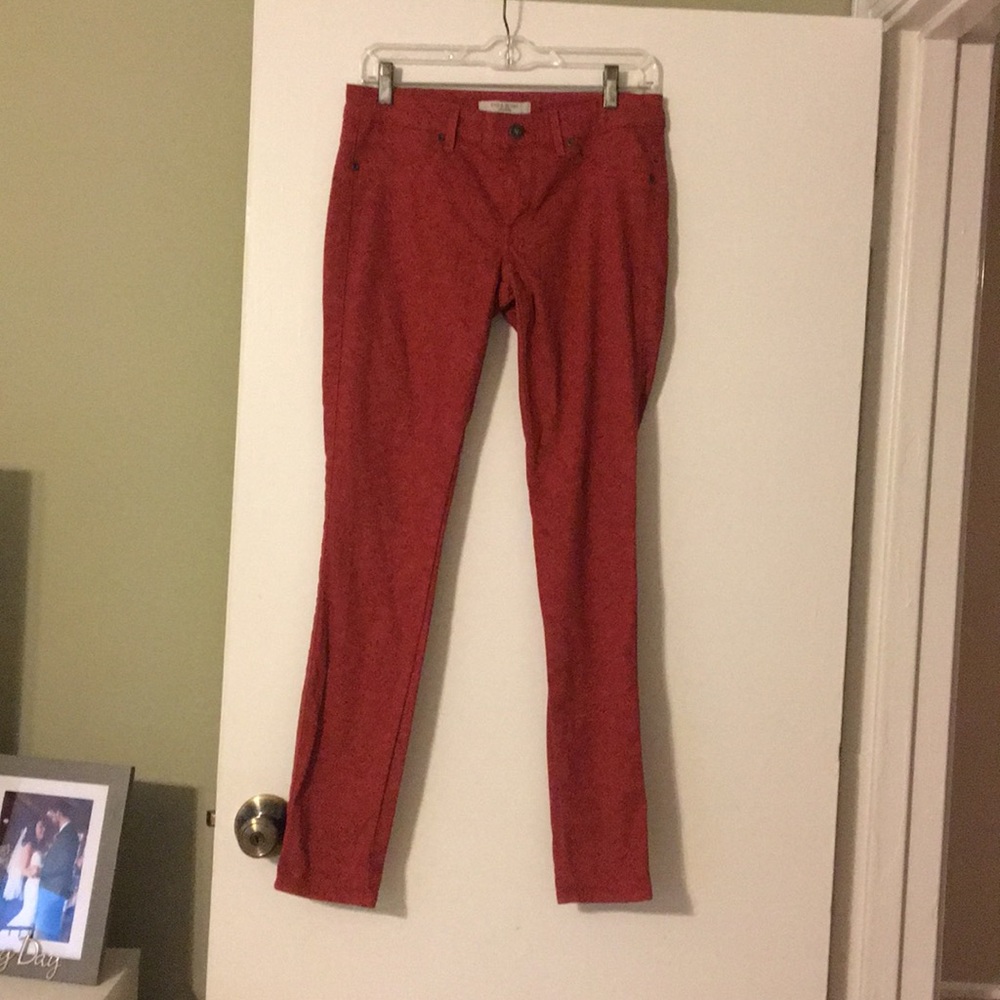 🆕LISTING: RED PATTERNED RICH&SKINNY JEANS